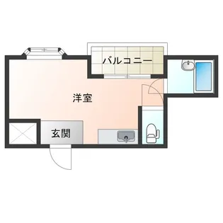 コンシャンス西梅田【2階】の間取り