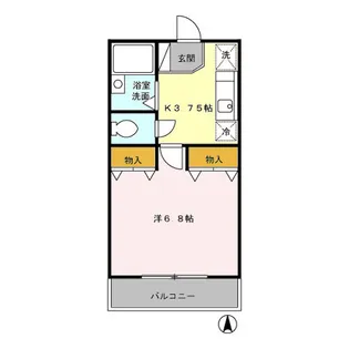 ルーデンス【2階】の間取り