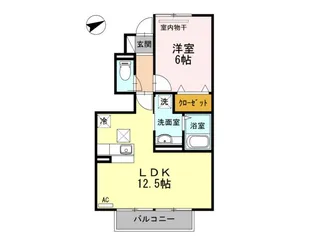 クリエイティブB棟【1階】の間取り