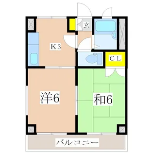 エントピア西千石【4階】の間取り