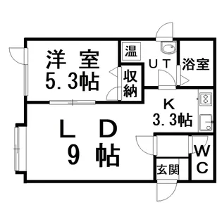 レジデンス城山I【1階】の間取り