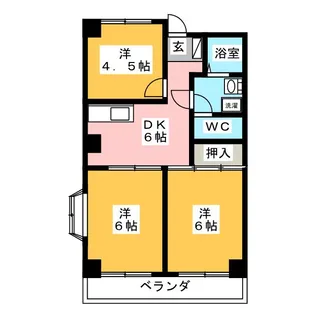 グランドスクエアー94【2階】の間取り