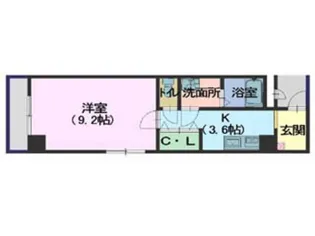 プレリジェール山手【1階】の間取り