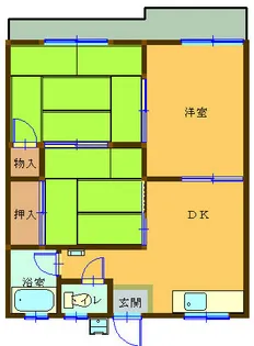 3DKの間取り画像