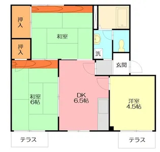コーポかとうII【2階】の間取り
