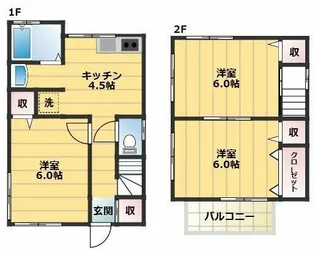 東京都北区赤羽北1【一戸建】の間取り