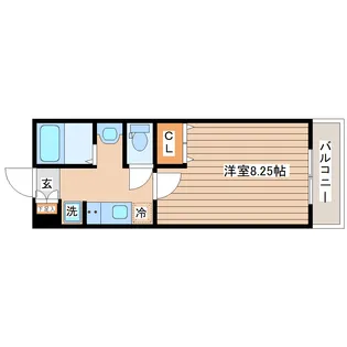 アスコット多賀城高崎【2階】の間取り