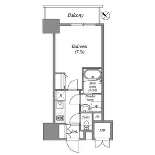 オーパスホームズ南行徳【6階】の間取り