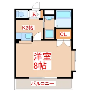 グリーンステージ葉月館【1階】の間取り