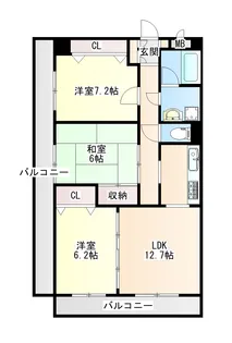 宮城県仙台市泉区八乙女3【マンション】の間取り