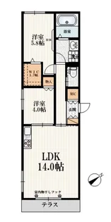 東京都練馬区富士見台2【マンション】の間取り