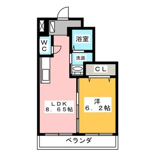 グレイスコート【2階】の間取り