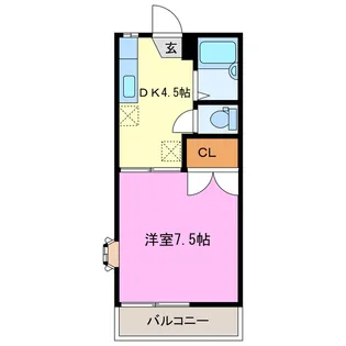 静岡県浜松市中央区和合町【アパート】の間取り