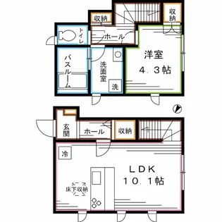 東京都杉並区成田西2【アパート】の間取り