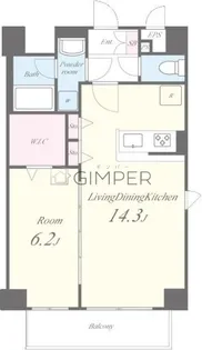 ヌーヴォトルチェ【4階】の間取り