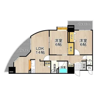 大阪府大阪市住之江区緑木2【マンション】の間取り