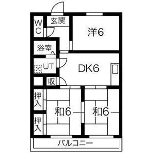 第2磯部コーポ【2階】の間取り