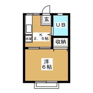 カーザ・フローラ【2階】の間取り