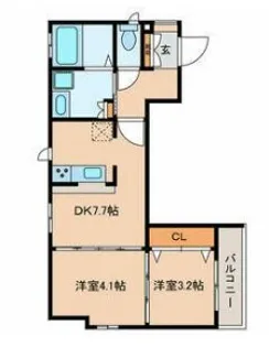 エスコート目白【3階】の間取り