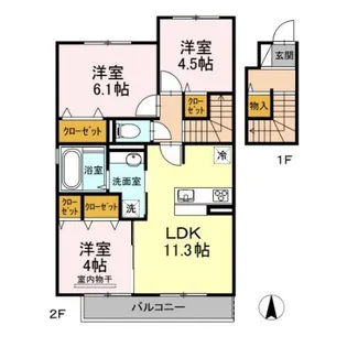 エストレージャ【2階】の間取り
