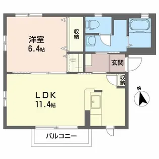 パークハウス和田【2階】の間取り