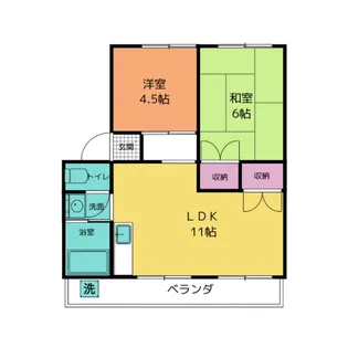 エクスト宮前II【2階】の間取り