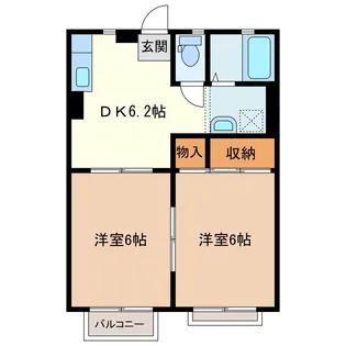 ジュネスI【1階】の間取り