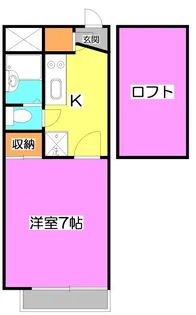 1Kの間取り画像