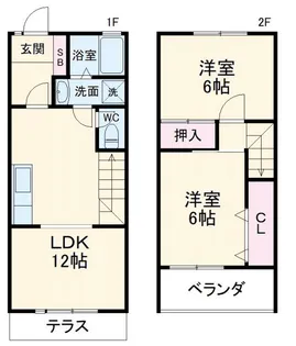 神奈川県高座郡寒川町宮山【一戸建】の間取り