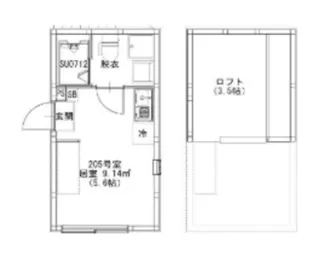 テラス金町【2階】の間取り
