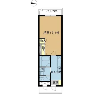 田辺ビル【4階】の間取り