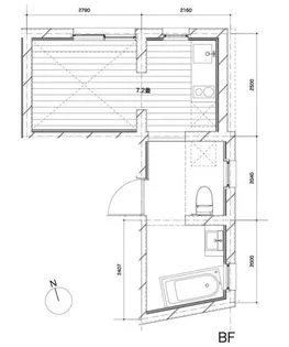 ときわ台のアパートメント【1階】の間取り