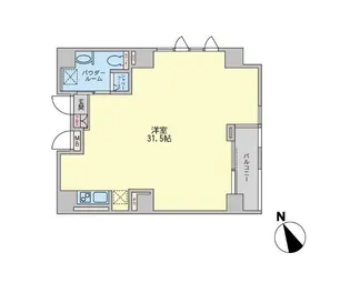 エグゼトゥール日本橋【11階】の間取り