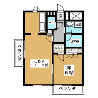 キャストビル豊田【3階】の間取り
