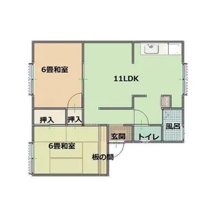 光タウニー【1階】の間取り