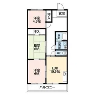 今之浦マンション【1階】の間取り