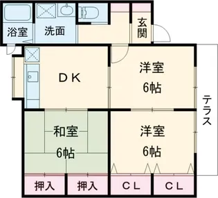 エスポアール駅南【2階】の間取り