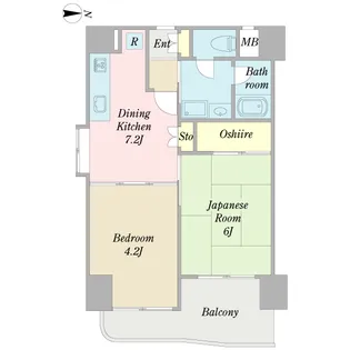 プロシード十条【4階】の間取り