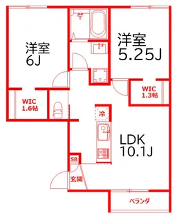 monamour.COCO【2階】の間取り