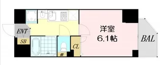 プレサンス中之島公園グラシア【14階】の間取り