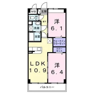 ミヤツカ8【4階】の間取り