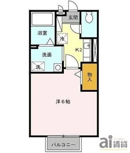 埼玉県川越市清水町【アパート】の間取り