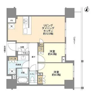 ブランズ本郷【9階】の間取り
