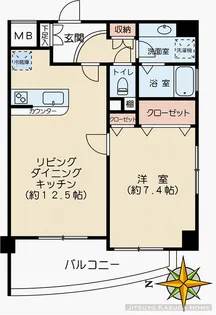 真砂コート【3階】の間取り