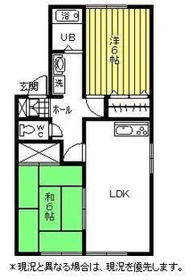 ハイツ ケイB【1階】の間取り