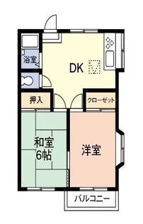 サンフラワーハイツ【2階】の間取り