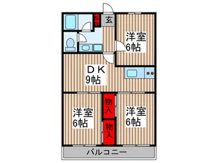 第二島村ハイツ【1階】の間取り