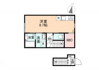 EdgeMoment長江【2階】の間取り