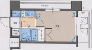 パレ・ドール月島【5階】の間取り