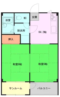 アネックス山内【1階】の間取り